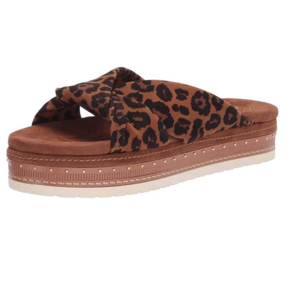 Vince Camuto Rareden Leopard Studded Platform Sandals